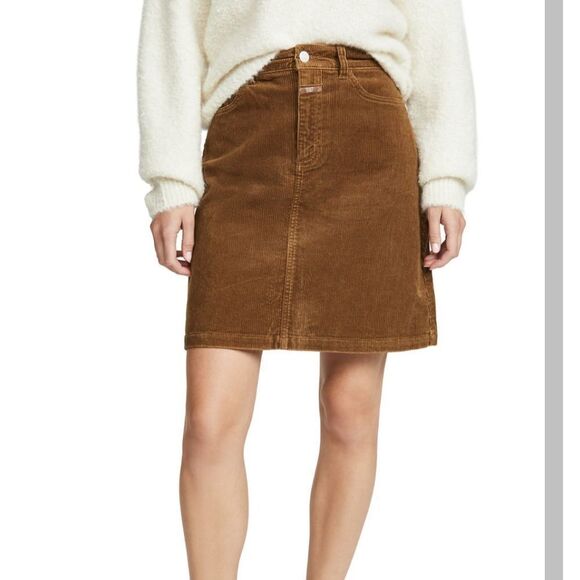 NWT CLOSED Logan Skirt In Tobacco sz 30 - Picture 1 of 6